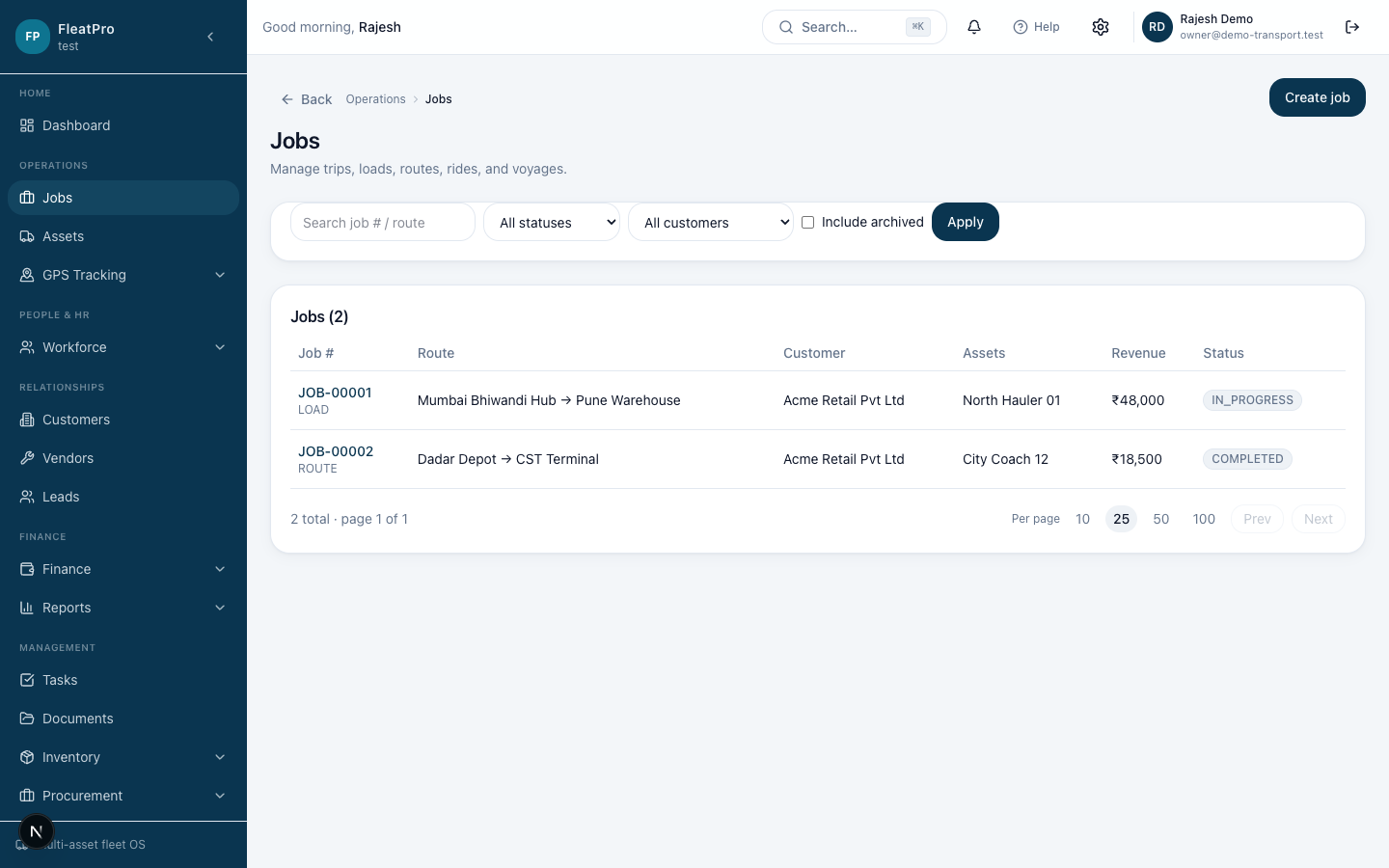 TransitMesh — Jobs